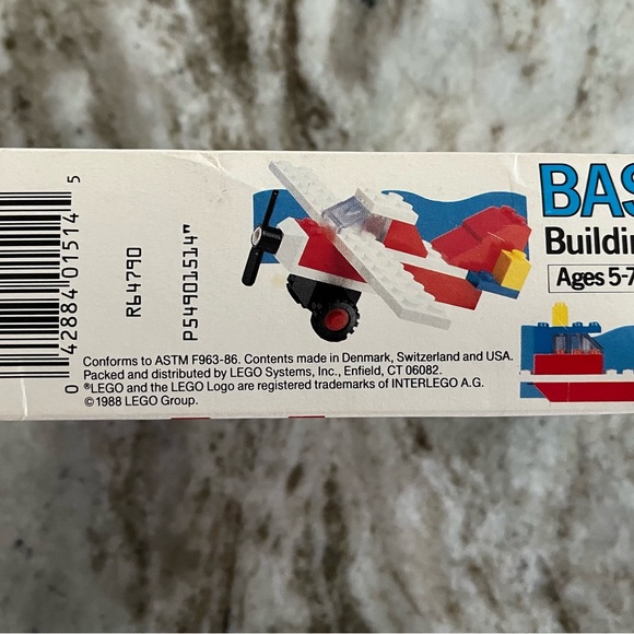 1988 Lego basic building set 1514 new in sealed box undamaged vintage - Picture 6 of 6